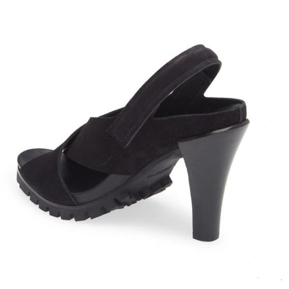 Pedro Garcia Shoes Yuval Slingback Sandals Black Castoro Size 41.5 or 11.5US New - Picture 2 of 7